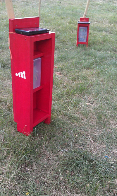 phone booths on governor's island