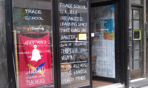 trade school storefront